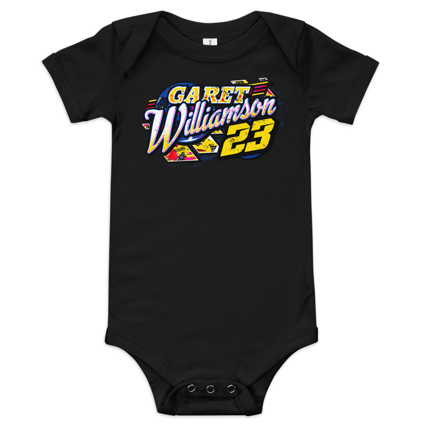 2025 Garet Williamson | Short Sleeve Onesie (BLACK)