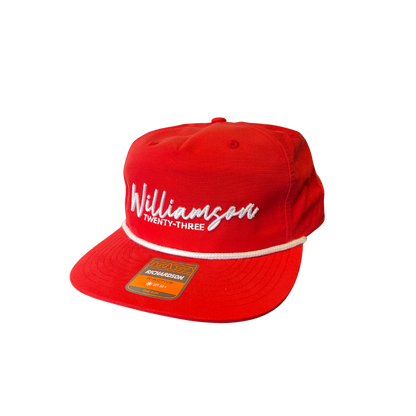 "WILLIAMSON" |  Richardson Umpqua Snapback Cap (RED)