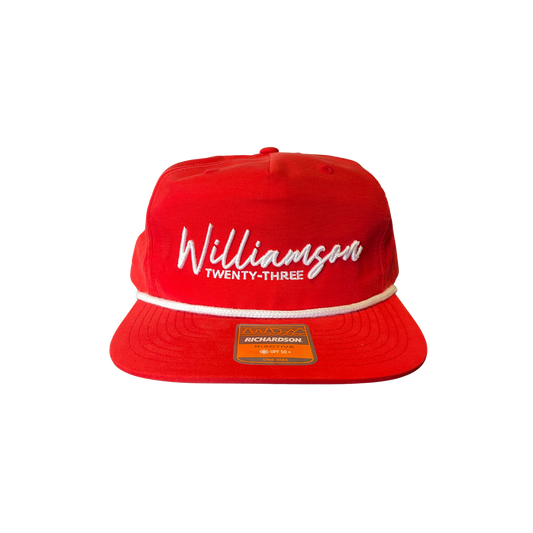 "WILLIAMSON" |  Richardson Umpqua Snapback Cap (RED)