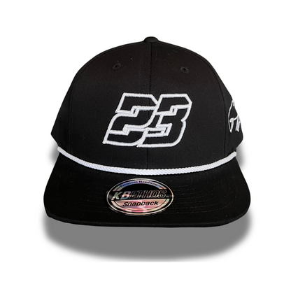 Garet Williamson #23 Flat Bill Snapback Hat (BLACK)