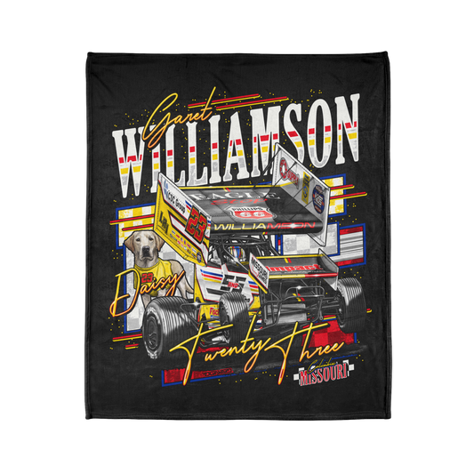2025 Nationals | Mustache & Daisy Collection | Soft Polyester Fleece Blanket