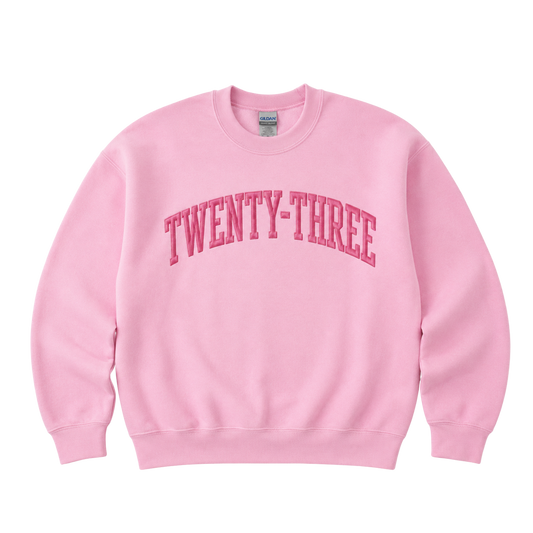 PRE-ORDER 2026 Nationals | Embroidered Crewneck (LIGHT PINK)